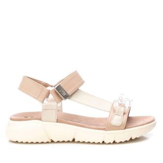 Xti Womens Flat Sandals In Beige
