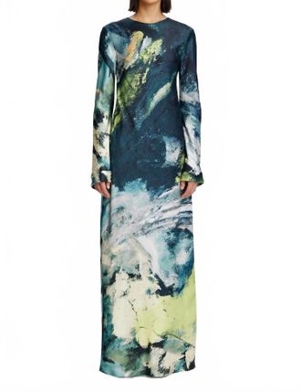 Acler Wittonhill Maxi Dress In Citrus Canvas