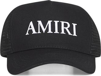 Amiri Zwarte Mesh Panel Baseballpet - Heren - Petten - Zwart - ONE Size - Katoen - Accessoires