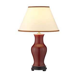 Netlighting Oxblood Table Lamp with Round Tapered Shade Oxblood in Red