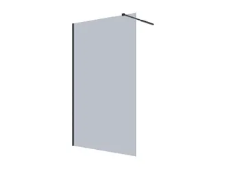 Vente-Unique [new Version]parete Per Doccia Walk In Vetro Grigio 120 X 200 Cm - Malika