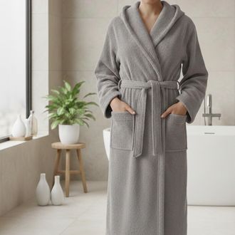 Dmora Albornoz Satoka, 100% Algod&oacute;n Con Capucha, Talla M, Gris