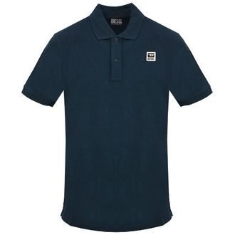 Diesel Small Patch Logo Marineblauw Total Eclipse Poloshirt