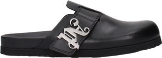 Palm Angels Leather Mens Slippers