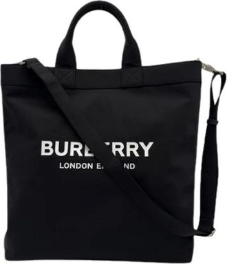 Burberry Pre-owned Tote bag - Heren - Vintage Shopper - Zwart - ONE Size - Nylon - Vintage