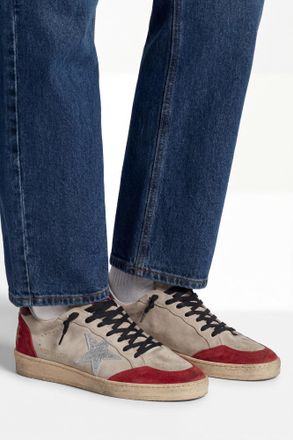 Golden Goose Ball Star Sports Shoes, Womens, Red