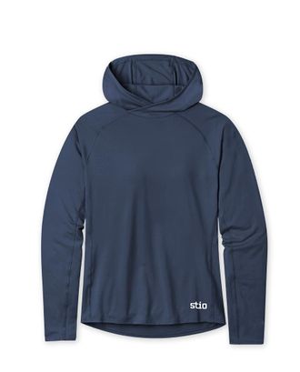 Stio | Womens Hylas Hooded Pullover, Size Extra Extra Small in Mountain Shadow