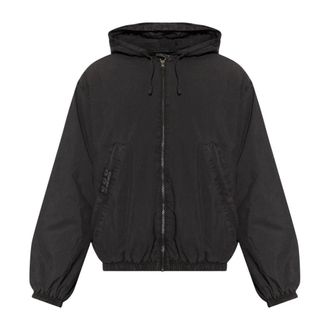 Umbro Fitness, Heren, Zwart, XL, Leer, Ge&iuml;soleerd Jack met Capuchon