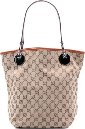 Gucci Borsa tote Eclipse grande in tela GG 2000-2015 - Marrone