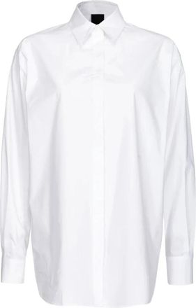 Pinko Pinko Wit Overhemd - Dames - Overhemden - Wit - M - Katoen - Overhemden