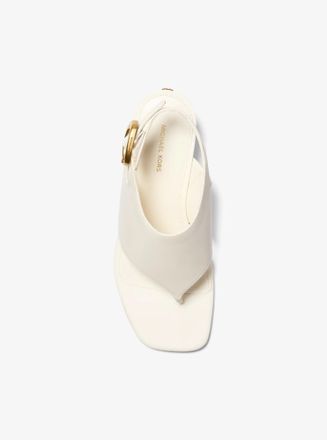 Michael Kors Kya Flex Leather Thong Sandal