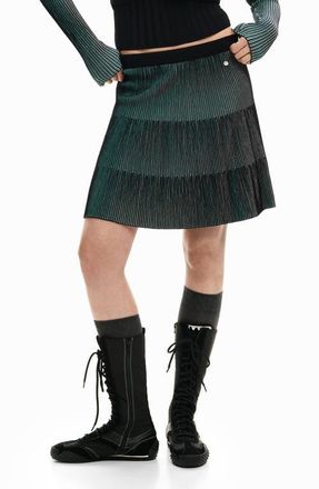 Desigual Pliss&eacute; Skirt in Blue at Nordstrom, Size X-Large