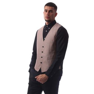HUGO BOSS Herenvest met enorme pasvorm (Roze)