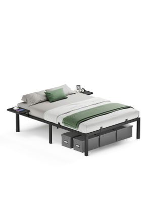 Boxxx Metallbett, Schwarz, Metall, 140x190 cm, in verschiedenen Größen erhältlich, Schlafzimmer, Betten, Metallbetten