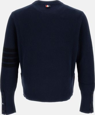 Thom Browne Maglia Girocollo In Cotone