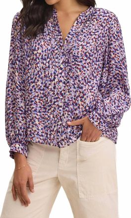 Velvet Elda Long Sleeve Blouse In Wisteria