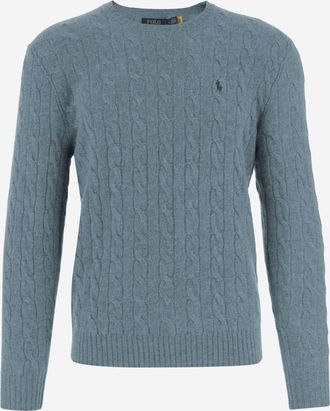 Polo Ralph Lauren kabelgebreide trui van wol en kasjmier