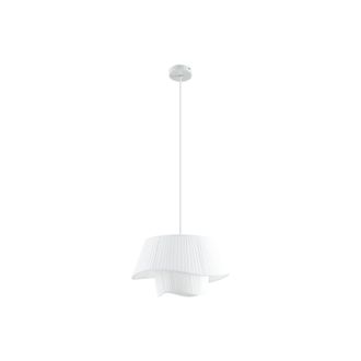 Lindby L&aacute;mpara Colgante eryndor En Blanco De Textura, Tela, Tejido, Seda - Lindby