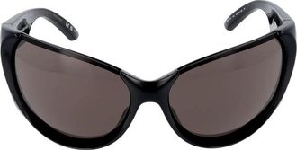 Balenciaga Stijlvol Zwart Grijs Zonnebril - Dames - Zonnebrillen - Zwart - 65 MM - Accessoires