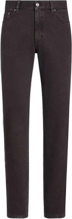 Ermenegildo Zegna Roccia cotton jeans - men - Cotton - 32 - Brown