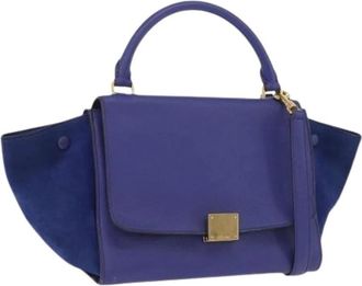 Celine Pre-owned Vintage Hand Bag - Dames - Vintage Handtas - Blauw - ONE Size - Leer - Vintage