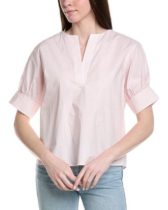 Frame Denim The V-Neck Popover Top