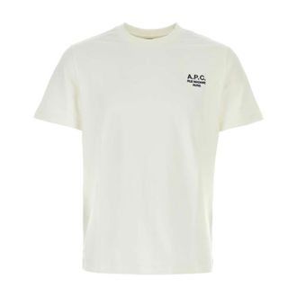 A.P.C. T-Shirts, male, White, Size: L T-shirt Standard Rue Madame