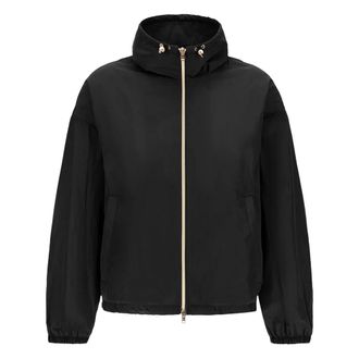 Herno Light Jackets, female, Black, Size: XS Giubbotto