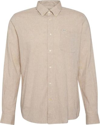 Barbour Heren, Overhemden, Beige, Maat: XL Leer