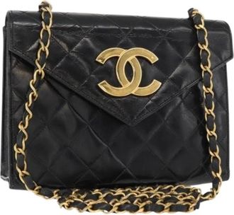 Chanel Pre-owned Vintage Schoudertas - Dames - Vintage Schoudertas - Zwart - ONE Size - Leer - Vintage