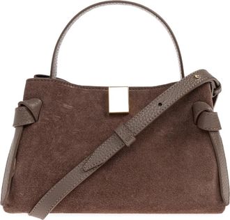 Yuzefi Gyoza Mini Tas - Dames - Handtassen - Bruin - ONE Size - Leer - Tassen