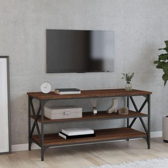 vidaXL Vidaxl - Mobile Porta tv Rovere Marrone 100x40x50 cm Legno Multistrato