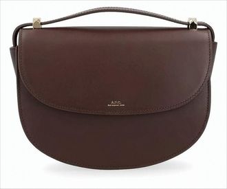 A.P.C. Structured Cowhide Leather Crossbody Bag