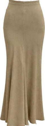 Simona Corsellini Maxi Rok - Dames - Maxi Rokken - Beige - S - Rokken