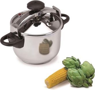 Jata Fplus Olla Presion Bombeada Jata 6lts, La Olla A Presi&oacute;n cl&aacute;sica Modelo Opc De Jata Est&aacute; Fabricada En Acero Inoxidable Y Tiene Un Sistema De Cierre Pr