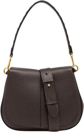 Gianni Chiarini Helena Round Shoulder Bag - Dames - Schoudertassen - Bruin - ONE Size - Leer - Tassen
