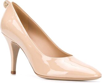 Ferragamo Gancini Pointed-Toe Leather Pump