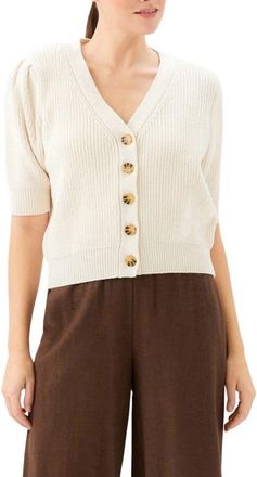 Fifteen Twenty Iliana Puff Sleeve Sweater in Cream at Nordstrom, Size X-Small