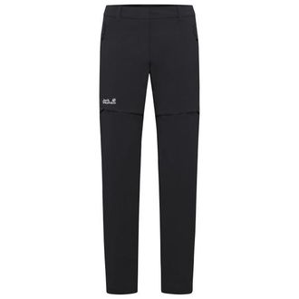 Jack Wolfskin Hikeout Zip Away Pants Zip-Off-Hose f&uuml;r Damen | schwarz