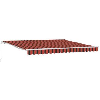 vidaXL Vidaxl - Toldo Retr&aacute;ctil Naranja Y Marr&oacute;n 400 X 300 Cm Tela