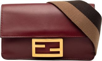 Fendi Pre-owned Fendi Mini Leather Flat Baguette Crossbody Ladies AOLSGEVWOKI35KA3