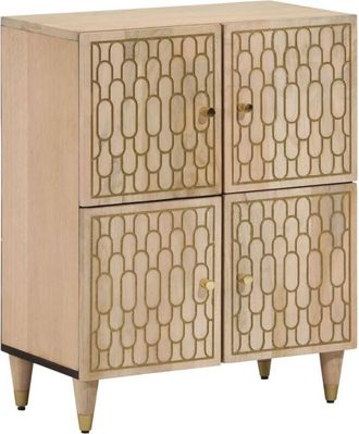 vidaXL Side Cabinet 60x33x75 cm Solid Wood Mango Vidaxl