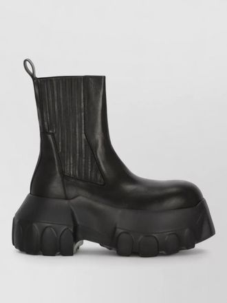 Rick Owens leather chelsea ankle boots