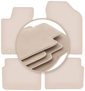 OEM Alfombrillas Beige Premium Para Kia Ceed Ii Hatchback, Station Wagon, Familiar, Proceed, Coup&eacute; 2012-2018