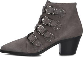 Pertini Grijze Su&egrave;de Enkellaarsjes - Dames - Cowboylaarzen - Grijs - 38 EU - Su&egrave;de - Schoenen