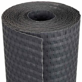 vidaXL Pantalla De Balc&oacute;n Gris Oscuro 1000 X 100 Cm Rat&aacute;n Sint&eacute;tico Vidaxl