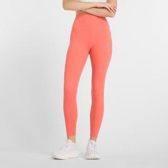 New Balance Women NB Harmony High Rise Legging 25 in Red Poly Knit, size X-Large
