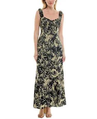 Taylor Womens Sleeveless Fit Flare Dress In Black