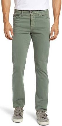 AG - Adriano Goldschmied Everett Stretch Sateen Slim Straight Pants in Fresh Thyme at Nordstrom Rack, Size 35 X 34