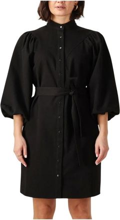 Minus Dames, Jurken, Zwart, Maat: M